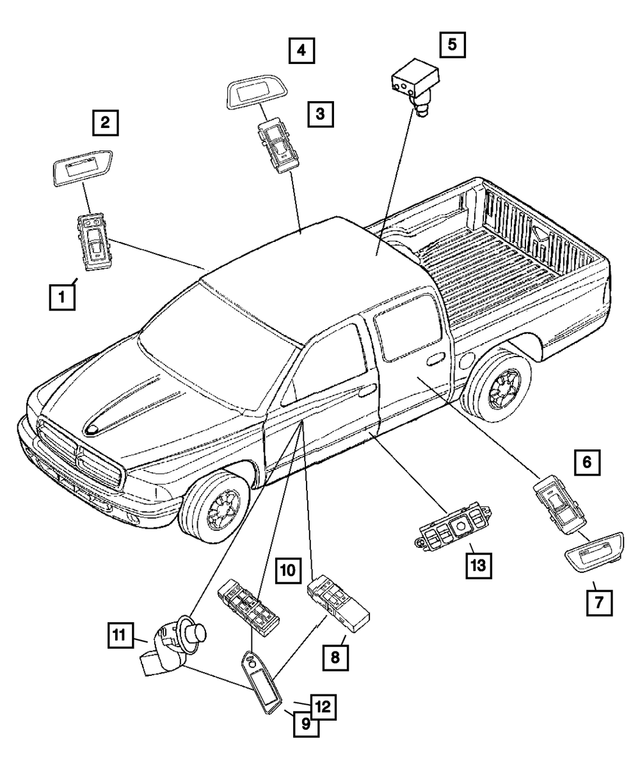 4602324AG - Electrical: Power Window Switch for Mopar Image image