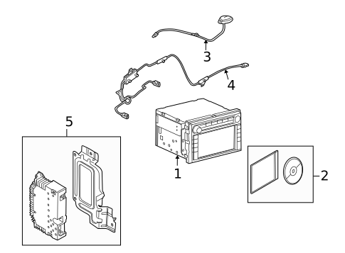 Navigation System Components for 2010 Ford Explorer Sport Trac #0