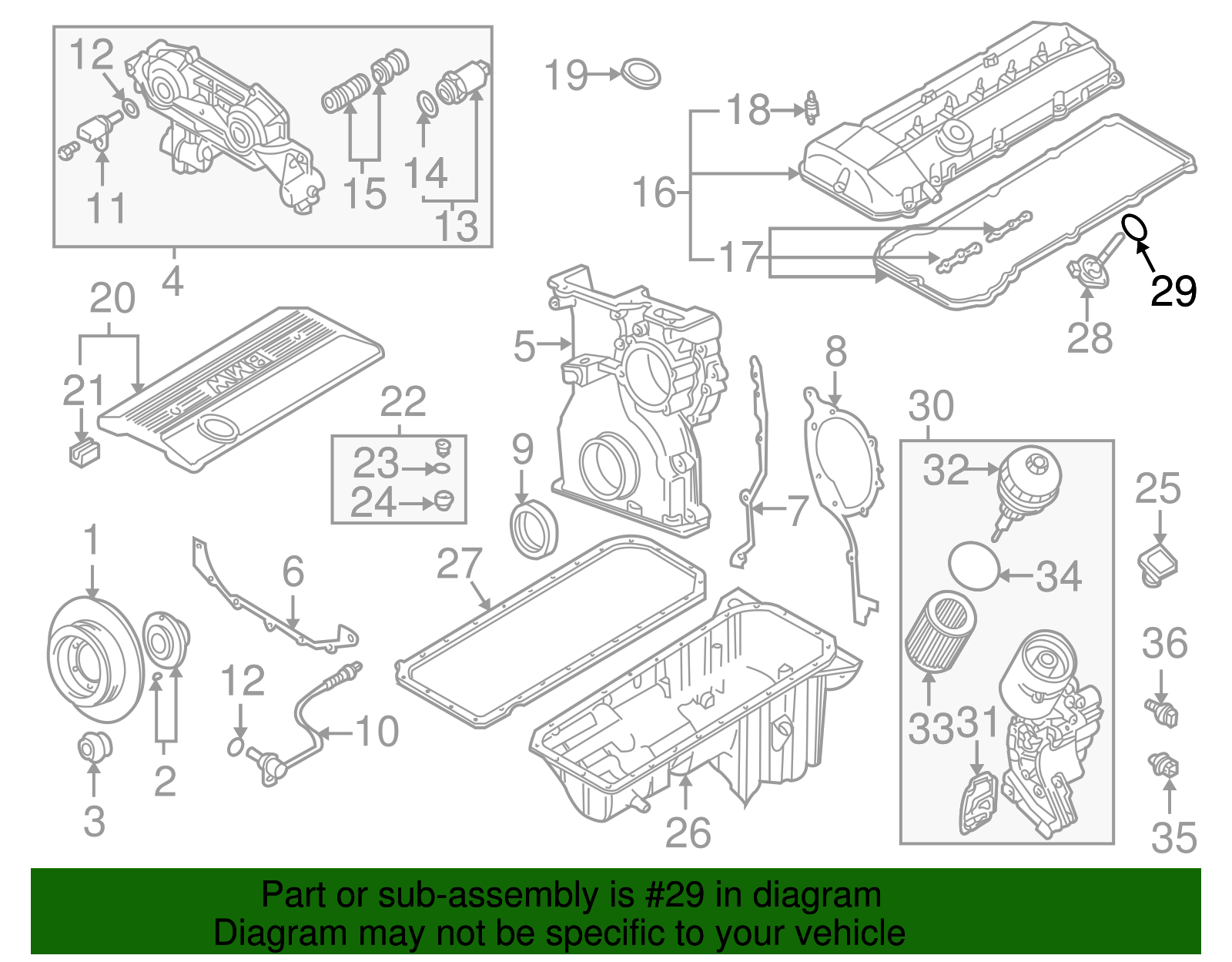 12611744292 - 1997-2019 BMW Level Sensor O-Ring (12-61-1-744-292) | BMW ...