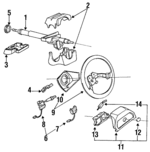 34500AA060 - Steering: Column Assembly for Subaru Image