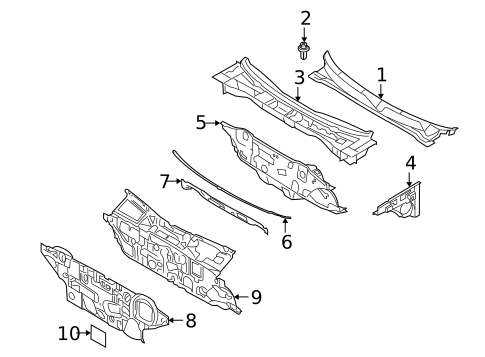 Cowl for 2007 Kia Amanti #0