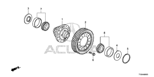 AT Differential (6AT) for 2015 Acura RLX #0