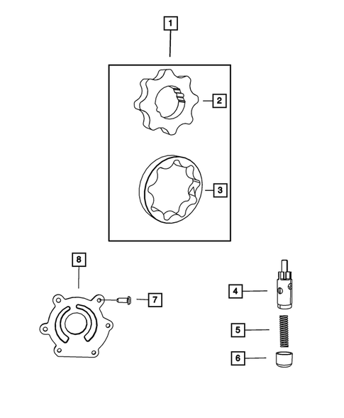 Engine Oiling, Oil Pan and Indicator (Dipstick) for 2008 Chrysler Pacifica #2