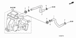 90661S04003 - Electrical/Exhaust/Heater/Fuel: CLIP, WATER HOSE for Honda Image