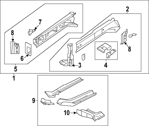 Structural Components & Rails for 2025 Subaru WRX #0