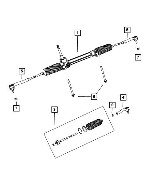 Steering Gear for 2017 Fiat 500 #0