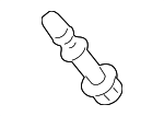 90109A0064 - Exhaust: Front Pipe Bolt for Scion: iM, iQ, tC, xA, xB, xD | Toyota: 4Runner, Avalon, C-HR, Camry, Celica, Corolla, Corolla Cross, Corolla iM, Echo, FJ Cruiser, GR Corolla, Highlander, Land Cruiser, Matrix, MR2 Spyder, Paseo, Prius, Prius AWD-e, Prius C, Prius Plug-In, Prius Prime, Prius V, RAV4, Sequoia, Sienna, Tacoma, Tercel, Tundra, Venza, Yaris Image