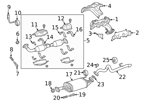 Exhaust Manifold for 2010 Toyota 4Runner #0