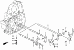 24282634000 - Transmission - Manual: BOLT, SHAFT FORK SETTING for Honda Image