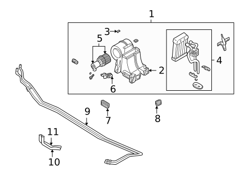Heater Components for 2002 Mitsubishi Montero Sport #1
