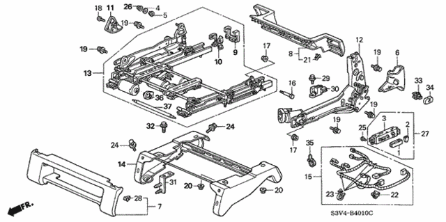 Front Seat Components (L.) for 2006 Acura MDX #0