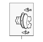 581012CA11 - : 2003-2008 Hyundai Tiburon - Pad Kit-Front Disc Brake for Hyundai: Tiburon Image