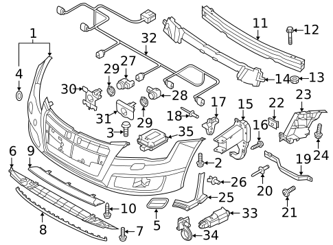 Bumper & Components - Front for 2014 Audi A7 Quattro #0