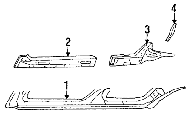 4897606AE - Body: Rocker Panel for Mopar Image