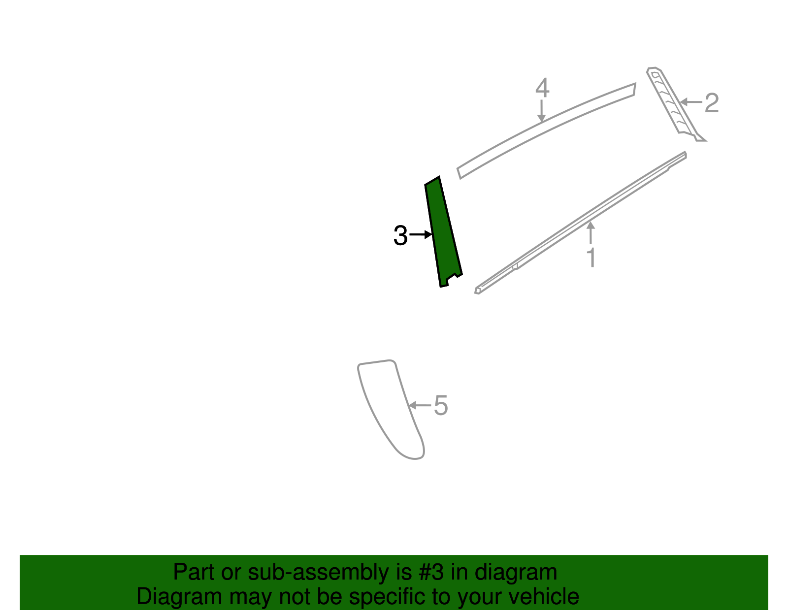 86381f 2011-2016 Kia Sportage Black Out Tape 86381-3W000 | TascaParts.com