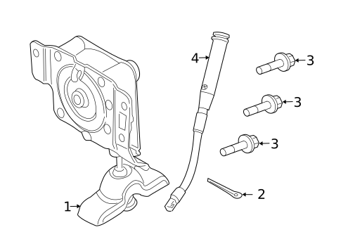 Spare Tire Carrier for 2011 Mercury Mariner #0
