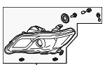 33101TX4A01 - : Composite Headlamp for Acura: RDX Image