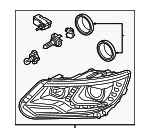 5N0941754B - : Headlamp Assembly for Volkswagen: Tiguan, Tiguan Limited Image