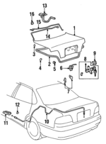 6446107031 - : Weatherstrip for Toyota Image