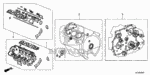 6110R70305 - Engine: GASKET KIT, FR. CYLINDER HEAD for Honda Image