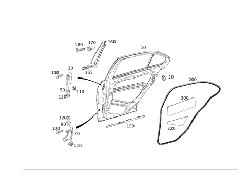 Rear Doors for 2009 Mercedes-Benz C300 #0