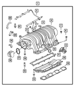 5037510AG - Engine 6.1L Eight Cylinder [ESF]: Intake Manifold for Mopar Image