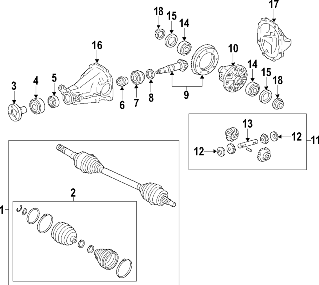 FR3Z4026E - : Differential Case for Ford: Mustang Image