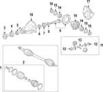 FR3Z4026E - Universals &amp; Rear Axle: Differential Case for Ford: Mustang Image