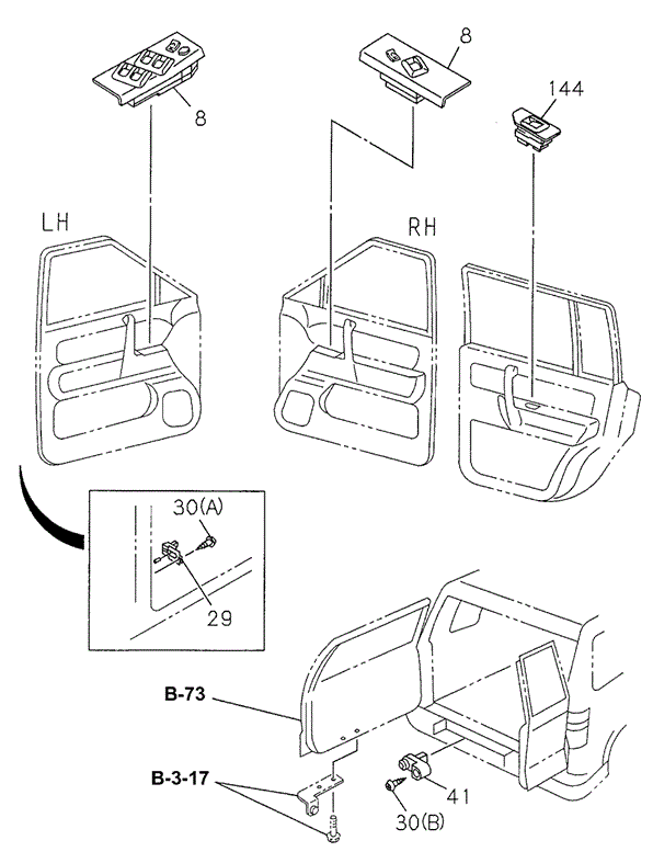Power Window Switch for 1998 Acura SLX #0