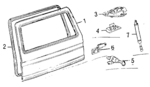 251829105T - Body: Gate for Volkswagen: Vanagon Image