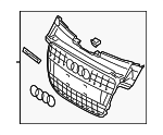 8K0853651AB1RR - Body: Center Grille for Audi: allroad Image
