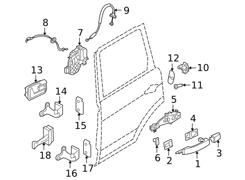 Rear Door for 2013 Land Rover LR4 #0