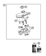 68465216AA - Brakes: Brake Master Cylinder for Mopar Image