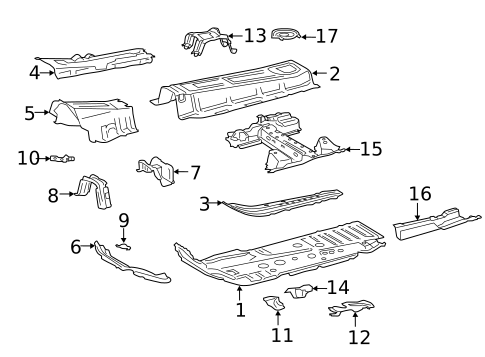 Floor & Rails for 2022 Toyota RAV4 #0