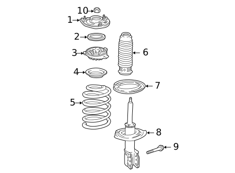 Struts & Components for 2000 Buick LeSabre #0