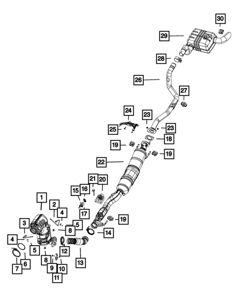 Exhaust System for 2021 Jeep Wrangler #2
