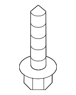 1244105167K - Body: Bumper Cover Screw for Kia: Soul, Sportage Image