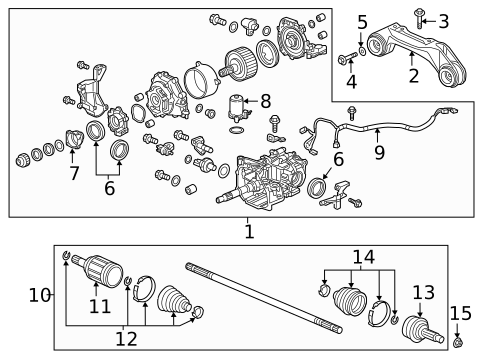 Axle & Differential for 2018 Honda CR-V #0