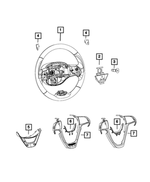 5QV36NA5AB - Steering: Steering Wheel Bezel for Mopar Image