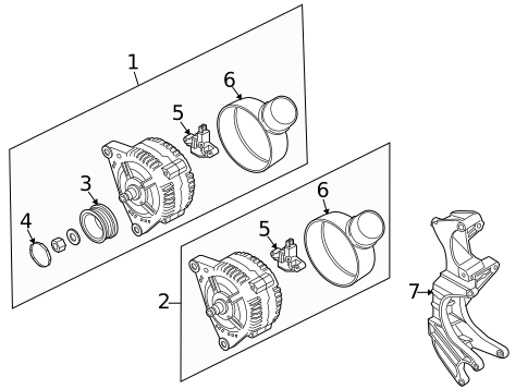 Alternator for 2010 Audi Q7 #0