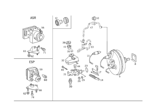 Brake Booster for 2002 Mercedes-Benz CLK430 #0