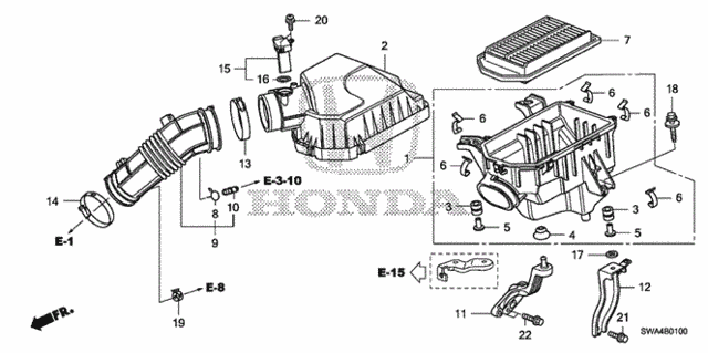 Air Cleaner (-'09) for 2007 Honda CR-V #0