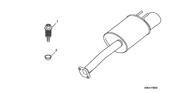 Sports Muffler for 2011 Honda Civic #0