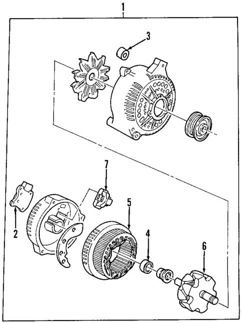 Alternator for 2002 Lincoln Blackwood #1