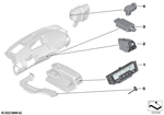 61315A5F9F8 - : Climate Control Panel, Rear for BMW Image