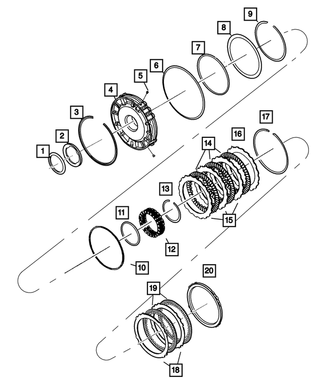 4799498AB - Automatic Transmission Multi-Speed: Transmission 2nd And 4th Clutch Piston Retainer for Mopar Image image