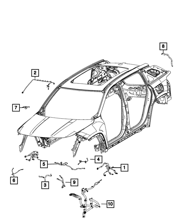 « 68743042AA –  : Pontage De Rétroviseur Cablage pour Mopar Image »