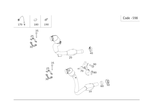 Exhaust System Used on Eight-Cylinder Gasoline Vehicles for 2021 Mercedes-Benz AMG GT C #0