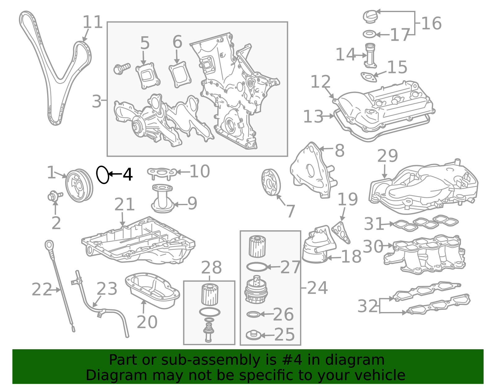 2003-2024 Toyota Engine Crankshaft Seal (Rear) 90311-A0006