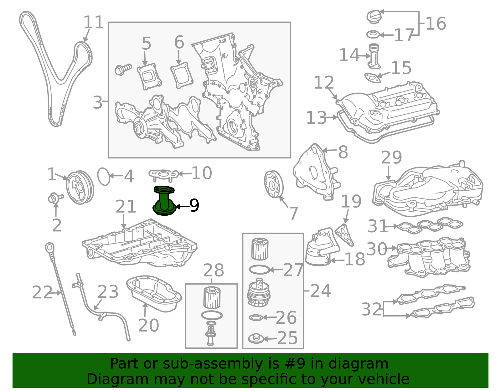 2003-2024 Toyota Engine Oil Pump Pickup Tube And Screen 15104-0P020 ...